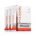 Foligain Minoxidil 5% Spuma regenerare par pentru Barbati (3 x 60ml) 3 luni, Foligain