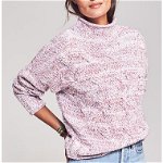 Imbracaminte Femei FAHERTY BRAND Jem Marled Cable Stitch Mock Neck Sweater Confetti
