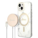 Pachet profesional pentru iPhone 14 Plus, incarcator si husa., Guess