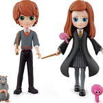 Set de joaca cu Mini Figurine Harry Potter Magical Minis - Ron si Ginny Weasley, Spin Master