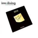 Cantar corporal Innoliving INN-119B, 180 kg, Platforma sticla, Negru, 