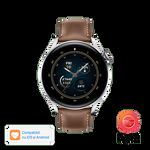 Ceas smartwatch Huawei Watch 3, 46 mm, Classic, Brown Leather