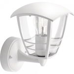 Felinar exterior philips mygarden, e27, 60w, 230v, ip44, culoare alb, material aluminiu/ plastic