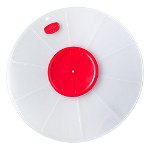 Capac cu gaură pentru mixer Dr. Oetker, ø 30 cm, roșu - alb, Dr. Oetker