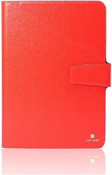 Husa Tableta 8" - 9" Just Must Flip Joy Universala Red (material antiderapant)