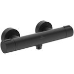 Ideal Standard CeraTherm Alu+ Baterie dus cu termostat, negru mat (silk black), Ideal Standard