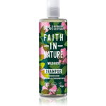 Faith In Nature Wild Rose sampon pentru regenerare pentru par normal spre uscat, Faith In Nature