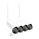 Kit NVR Wi-Fi si 4 camere WiFi de exterior, 3MP, Audio, Alarma - TENDA TND-K4W-3TC, Tenda