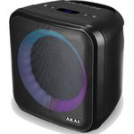 Boxa portabila activa, Bluetooth 5.0 20W Negru, design modern, AKAI