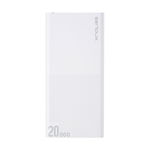 Baterie Portabila Serioux 20000mAh, Quick Charge 3.0, White