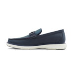 Aldo, Pantofi loafer din piele ecologica Maccadi, Albastru inchis, 45