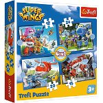 Puzzle Trefl 4 in 1 - Super Wings 12/15/20/24 piese
