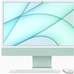Sistem Desktop PC iMac 24" (2021) cu procesor Apple M1, 24", Retina 4.5K, 16GB, 256GB SSD, 7-core GPU, Green, INT KB, Magic Keyboard + Mouse