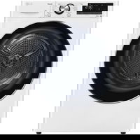 LG Uscator de rufe LG RH90V9AV2N, Pompa de caldura DUAL Inverter, 9 kg, 14 programe, Clasa C, Auto-curatare condensator, Eco Hybrid, ThinQ, Alb, LG