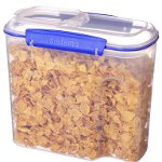 Cutie din plastic pentru cereale cu capac Sistema KLIP IT 2.8L, Sistema Plastics