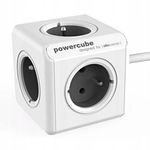 Priza PowerCube Extended, Allocacoc, 5 intrari, 1.5 m, alb-verde, PowerCube