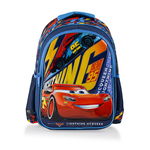 Ghiozdan cu 2 compartimente, Lightning Mcqueen, Cars, Albastru, Disney Cars