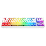 Tastatura gaming mecanica SPC GK630K Kailh Brown RGB Pudding Edition Onyx White , Full RGB, Switchuri Brown