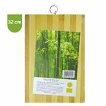 Tocator de bucatarie din bambus, 32 cm, 