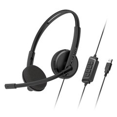 Casti Creative On-Ear, HS-220, Wired, USB-A, Noise-cancelling Condenser, Black, Creative