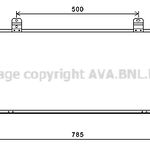 Radiator AC condensator cu uscator potrivit MITSUBISHI GALANT IX 2.4 10.03-, AVA Cooling