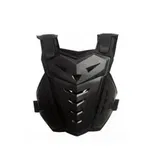 Echipament protectie vesta motocross, mountain bike, roller skating, cu insertii aerisire corp, marime ajustabila, negru