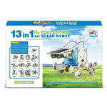 Robot Solar 13 in 1, baterie solara inclusa, 13 moduri de asamblare, materiale rezistente, ERIC SHOP