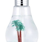 Umidificator de aer cu lampa LED - sub forma de bec cu palmier, GAVE