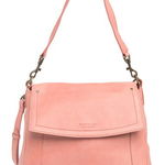 Genti Femei AMERICAN LEATHER CO Lawton Convertible Leather Crossbody Bag Faded Rose