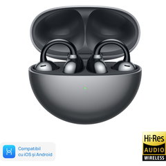 Casti audio Open-Ear Huawei FreeClip, Wireless, Bluetooth, Black