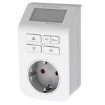 Priza Programabila Digital IP20 3680W Programare Saptamanala Alb, HOME