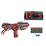 Blaster Ocie Red Guns Pro Attack cu cartusiera si 40 proiectile, Ocie