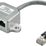 Cablu goobay T-adaptor RJ45 - 2xRJ45 CAT5 (68908), Goobay