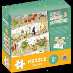 In lumea fructelor si a legumelor cu micul catel de usturoi - Puzzle gigant, DPH, 2-3 ani +, DPH