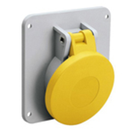 Priza pe panou, 15° unghiular, 16A 3P+E 100-130V 50-60HZ 4H IP44, Palazzoli