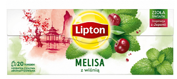 Ceai Lipton Herbal Melissa cu cirese 20plicuri, Lipton