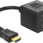 Cablu spliter HDMI la 2 x HDMI T-M, Delock 65056, Delock