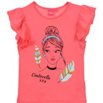 Tricou cu imprimeu frontal Disney Princess, Flower, Roz inchis