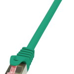 Cablu S/FTP LOGILINK Cat6, LSZH, cupru, 10 m, verde, AWG27, dublu ecranat CQ2095S, LogiLink