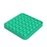 Jucarie antistres, Pop it, silicon, patrat, 12.5 cm, verde, IdeallStore