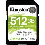 SDXC Canvas Select Plus Class 10 UHS-I 512GB, Kingston