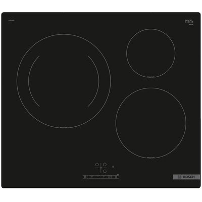 Plita Bosch Plita incorporabila Inductie, 3 zone de gatit, PowerBoost, Temporizator, 60 cm, Negru