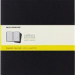 Moleskine Set of 3 Squared Cahier Journals - Black - Extra Large, Moleskine