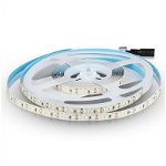 Banda LED SMD V-Tac, 12 W, 120 LED/M, 4000 K, IP20, 1200 lumeni, cip samsung, 5 metri