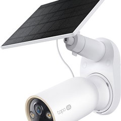Kit camera de supraveghere + panou solar TP-Link Tapo C460 KIT, 8MP, 4K, 3840x2160, Starlight Color Night Vision, Two-Way Audio, Detectie AI, alarma luminoasa si sonora, acumulator, montare fara cabluri, baterie 10000mAh, IP66