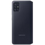 Husa Book S-View Led Samsung pentru Samsung Galaxy A71 Black, Samsung