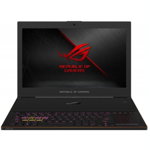 Notebook / Laptop ASUS Gaming 15.6'' ROG New ZEPHYRUS (GX501GI), FHD 144Hz 3ms G-Sync, Procesor Intel® Core™ i7-8750H (9M Cache, up to 4.10 GHz), 24GB DDR4, 512GB SSD, GeForce GTX 1080 8GB Max-Q, Win 10 Home, Black