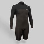 Combinezon Surf Shorty 900 Neopren 1,5mm fără fermoar mânecă lungă Negru Bărbați, OLAIAN