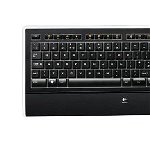Tastatura K740 iluminata, USB, neagra Dutch (Qwerty): PN: 920-005696, Logitech