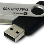 Memorie USB Serioux DataVault V35, 8GB, USB 2.0, Negru